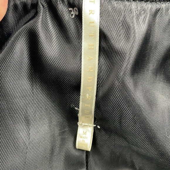 Truth and Pride Diamond Quilted Leather Biker Bomber Jacket Full Zip Sz M - Picture 9 of 12